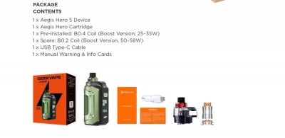 Купить Geek Vape Hero 5 2000mAh (Racing Green) Geek Vape Hero 5 2000mAh (Racing Green)
